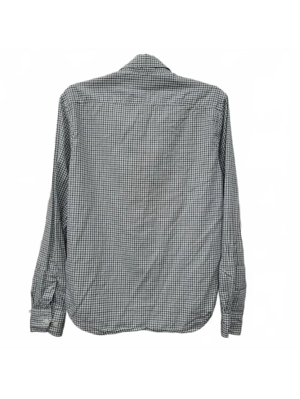 Banana Republic Men's Multi and White Gingham Shirt Small